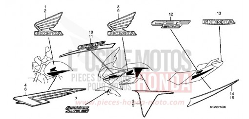 MARQUE/RAYURE CBF600SA de 2010